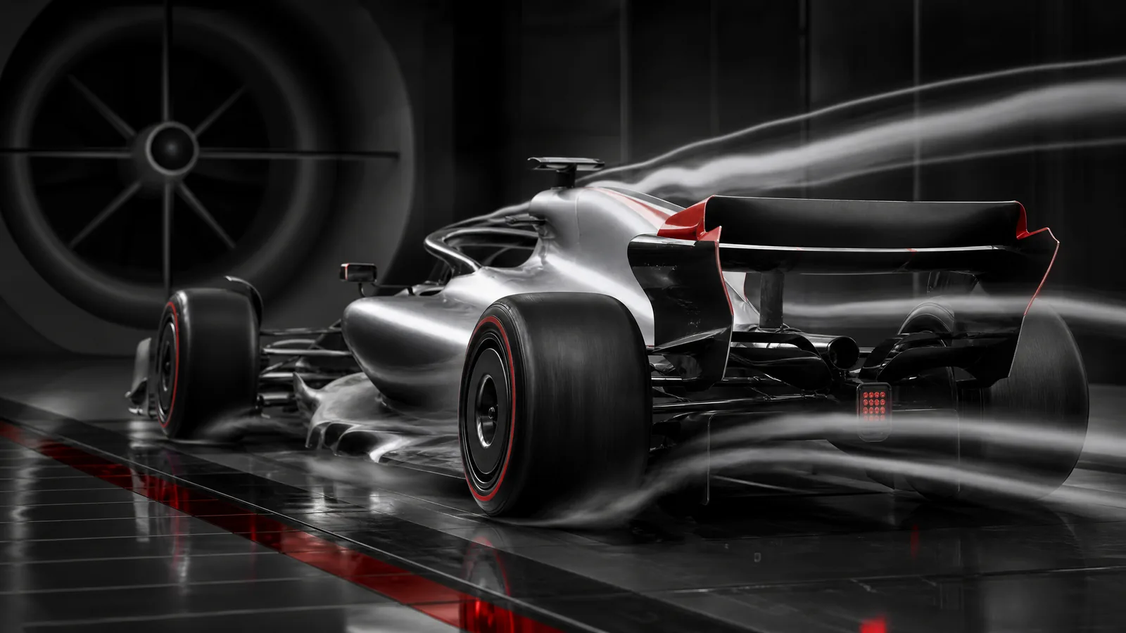 Ilustración editorial de Automifya: Qué intentó corregir Mercedes con el W16: lectura documental de su concepto aerodinámico